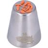 Graziano, Beccuccio Russo Rosa con Stelo 3D Grande Acciaio Inox - Ø 3.7cm H 4.2cm