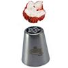 Graziano, Beccucci Russi Tulipani Decorati Acciaio Inox - Ø 3.7cm H 4.2cm, Con Panna e Crema