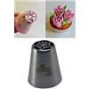 Graziano, Beccucci Russi per Fiori - Acciaio Inox, Ø 3.7cm H 4.2cm, Per Panna e Crema