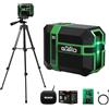 Funguard Livella Laser con treppiede, Verde Autolivellante Modulo Laser Doppio 50M, 3 Modalità per Passare Orizzontale/Verticale, Modalità a impulsi, USB Ricarica, IP54 per Cantieri,DIY