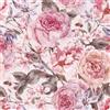 Decotalk Carta da Parati Adesiva Muro Floreale Rosa Vintage 44.5X300cm Pellicola Adesiva Per Mobili Rosa Fogli Di Carta da Parati Rimovibile in Vinile Per Soggiorno Camera da Letto Cucina Pareti