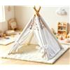 Minamzee 1:12 Tenda Da Campeggio Per Casa Delle Bambole, Tenda Rosa Stile Fatato Con Tappeto, Accessori Mini Mobili Da Esterno Per Camera, Giardino O Terrazzo