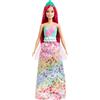 Barbie - Dreamtopia Principessa Bambola capelli rosa scuro con corpetto scintillante, gonna da principessa e coroncina, Giocattolo per Bambini 3+ Anni, HGR15