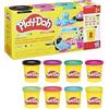 Play-Doh Hasbro Play-Doh, 8 Colori Vivaci, Arti e Mestieri Creativi per Bambini e Bambine dai 2 Anni in Su, Ottima Idea Regalo, Confezione da 8 Vasetti di Pasta Modellabile da 85 g