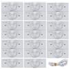 KUIDAMOS 20PCS 3V SMD LED Perline Lampade con Bordo in Fibra di Vetro e Lenti Concave per Riparazione TV Pannello LED Fai da Te kit riparazione striscia led per tv LED Strips
