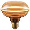Suprema, Lampadina a LED Decorativa Ring, Attacco E27, Finitura Ambrata, 1800K (Diametro 10 cm)