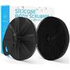 BEAUTAIL Silicone Body Scrubber, Upgrade 3rd Generation Shower Bath Brush, Lather Nicely, Soft Massage Body, More Hygienic Than Traditional Loofah, Gentle Exfoliating for Sensitive Skin, 1 Pack, Black