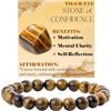 Bivei signora braccialetto perline 8mm semiprezioso cristallo naturale elastico elastico cristallo accessori regalo di yoga
