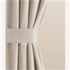 ROOM99 Fermatenda per tende 8 x 120 cm (larghezza x lunghezza), fascia decorativa per tende, tenda da esterni, beige chiaro, 1 pezzo