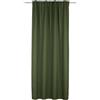 Gardinia Sehlbach Tenda pronta per l'uso con occhielli nascosti, Dimout uni, Verde, 135 x 245 cm, A risparmio energetico in inverno, Termoresistente in estate, Opaco, Certificato Oeko-Tex, Facile da montare
