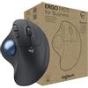 Logitech ERGO M575 Trackball wireless for Business - Controllo facile con il pollice, design ergonomico, Logi Bolt sicuro, Bluetooth, certificazione globale, Windows/Mac/Chrome/Linux - Graphite