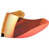 Guajiro - Visiera compatibile con Scorpion EXO | R1 Evo Air | R1 Carbon Aria | 1400 Evo Air | 1400 Carbonio Aria | 520 Evo Air | 391| Schermo in policarbonato predisposto per Pinlock (Rosso)