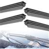 leruiyezs 4pcs Gomma Tergicristallo Universale Senza Telaio con Taglio Personalizzabile Ricambio Gomma per Tergicristalli Auto in Gomma Naturale 80CM Ricariche per Spazzole Tergi per Anteriore Auto