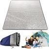 LNGJIN Tappetino in Schiuma da Campeggio, 200 x 200 cm, Cuscino Sedile Pieghevole, Coperta da Campeggio, Foglio di Alluminio, per Campeggio, Spiaggia, Escursionismo, Yoga