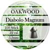 Oakwood DIABOLOS - Testa a punta, 5,5 mm, 22, 250 pezzi, per pistola ad aria compressa Magnum