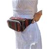 MIGURA Marsupio piccolo da uomo e da donna, marsupio laterale sportivo, impermeabile, per riporre cellulare, borsa in vita, marsupio, da viaggio, da corsa, per feste, hippie etniche, croci verticali