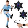 READAEER Allenamento da Calcio 2 in 1 (Calcio Non Incluso) | Solo Kick Trainer con Fascia Elastica per la Regolazione della Lunghezza | Allenatore da Calcio con Fascia da Polso e Talpa