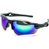 KISS MTB Pro Occhiali da Sole Sportivi Uomo Donna - Design Ergonomico Avvolgente per Stabilità & Comfort - Lenti UV400 in Policarbonato Antiurto - Ideali per Ciclismo, Running & Attività Outdoor