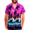 V.H.O. Funky Camicia hawaiana da uomo XS-12 XL manica corta tasca frontale motivo hawaiano spiaggia estiva vari colori Raissa Metallizzate 9X-Large
