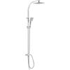 Arcdesign Selection Colonna doccia a sezione rettangolare con deviatore doccetta anticalcare soffione INOX 25X25