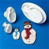 Graziano, Tagliapasta Animali & Pupazzi di Neve Acciaio Inox - H 2cm, Per Biscotti e Decorazioni Modellabili