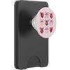 Womens Pink Coquette Bow Oni Yokai Gifts Oni Yokai - Maschera da diavolo con fiocco rosa PopSockets PopWallet per MagSafe