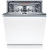 Bosch SMV4EVX00E - Lavastoviglie da incasso, serie 4, 60 cm, 14 posate, Silence Plus 44 dB, fascia in metallo