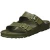 Birkenstock Ciabatta con doppia fascia in eva fibbia regolabile fondo eva materiale impermeabile KAKI 44