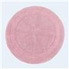HOMESCAPES - Tappeto da bagno rotondo di lusso 1600 g/m², extra morbido, 100% cotone, reversibile, antiscivolo, lavabile, super assorbente, ad asciugatura rapida, tappeto rotondo per