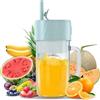 BOJYS Mini Frullatore Portatile, 400ML Mini Mixer Per Smoothies Bicchiere Di Miscelazione Usb Con 6 Lame Per Frullati E Frullati Frullatore Personale Elettrico Per L'Ufficio E La Palestra, Viaggi