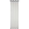 Gardinia Sehlbach Tenda pronta per l'uso con occhielli, Ricamo a nido d'ape, Bianco, 135 x 245 cm, Design elegante, Facile da applicare, Personalizzabile, Traslucido