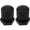 SG Store 2X Viti di Montaggio per Sedile Posteriore Compatibile con Har-Ley Touring Softail FL Bullone in Alluminio Zigrinato Nero