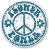 DestinationVinyl 2 X Peace Symbol di auto Hippie Laptop di VW Camper Flower Hippie # 6779