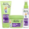 Garnier Fructis Metodo Riccioli Routine Shampoo, Maschera, Spray Idratante con Acido Ialuronico e Burro di Karité