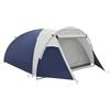 Outsunny Tenda da campeggio 3/4 persone cupola leggera ventilata facile da montare con porte con cerniera, borsa da trasporto inclusa Oxford, 320 x 240 x 130 cm, blu scuro grigio chiaro