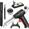 Generico Set Di Cinque Saldatrici,Utensili Per Saldatura Laser Industriali Riscaldati Internamente,Pistola Per Saldatura Versatile,Saldatrice Laser Portatile (nero)
