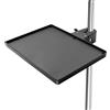 Xuzimaoyi Supporto per microfono e morsetto su mensola, resistente e regolabile, vassoio per treppiedi per spartiti musicali, streaming, carrello TV, accessori per supporto per altoparlanti (22,7 x 17,6 cm)