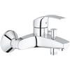 Grohe Eurosmart Miscelatore Rubinetto Monocomando StarLight Cromo Metallo per Vasca Doccia con Deviatore Automatico - 33300002 ,