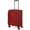 travelite valigia a mano con 4 rotelle per Lufthansa, Austrian + Swiss, serratura a combinazione integrata, trolley da cabina compatto con funzione di aggancio, 55x40x23 cm, 41 l, 2,5 kg