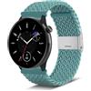 Niboow 20mm Cinturino per Amazfit GTR Mini/GTS 4/GTS 4 Mini/GTS 2 Mini/GTS 3/GTS 2/GTS 2e, Nylon Intrecciato Regolabile Cinturino per Amazfit Bip 3 Pro/Bip 3/Bip S/Bip U Pro (Blu Albicocca)