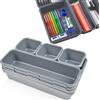 Optiwerk Organizzatore per cassetti e bagno, grigio chiaro