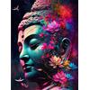 Lxmsja 5D Diamond Painting Adulti, Budda Diamond Painting Kit Completo, Diamantini Crystal Art, Strass Ricamo a Punto Croce, Hobby Creativi Adulti Decorazioni da Parete e Casa 30x40cm