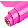 IModeur Vinile permanente per Cricut, rotolo di vinile permanente da 30,5 x 153 cm rosso rosa per Cricut, Silhouette e Cameo, vinile per tazze, finestre, decorazioni per la casa e altri progetti fai da te