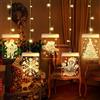 BLOOMWIN Catena Luminosa 3D Ciondolo Natalizio in Acrilico USB LED Luci Stringa 1.5m 54 LEDs per Decorazione Camera da Letto Natale ecc Bianco caldo