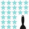 QFEHTHSK 24 Adesivi di Sicurezza per Vasca Blu E 1 Spatola in Silicone Nero, Adesivi Antiscivolo per La Vasca, Tappetini Antiscivolo Adesivi
