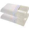 Morflex® - Cuscino Traspirante Ortho-Cervicale COPPIA Sfoderabile in Memory Sagomato Forma Doppia Onda - Misura 66 X 42 X 11 cm MEDIO ALTO X 10 cm BASSO - Certificato Dispositivo Medico Classe I