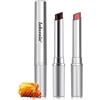 LYSdefeu, Balsamo Labbra Tintato con Rossetto-2 pezzi Nero Rosa Idratante Balsamo per le Labbra, Balsamo Labbra Tintato Naturale, Cura Labbra Idratante a Lunga Durata per Labbra Secche