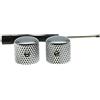 Kaish set di 2 manopole a cupola in metallo cromato per chitarra e basso con vite di fissaggio per chitarra Telecaster/Tele