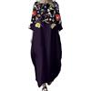 Cocila Vestiti Morbidi Estivi Abito Cotone Premaman Abiti da Donna Curvy Abito da Festa Elegante Abito Damigella Bianco Donna Vestito A Portafoglio Estivo (Purple, XXXXL)