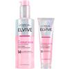 L'OREAL PARIS L'Oréal Paris Elvive Glycolic Gloss Balsamo + Siero Senza Risciacquo per Capelli Spenti e Porosi Lucentezza Intensa e Duratura con Acido Glicolico - 2 flaconi da 150 ml